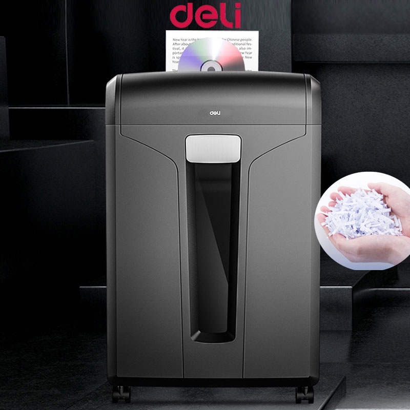 Deli 31L Electric Paper Shredder Machine 6 Sheets Paper Feeder A4