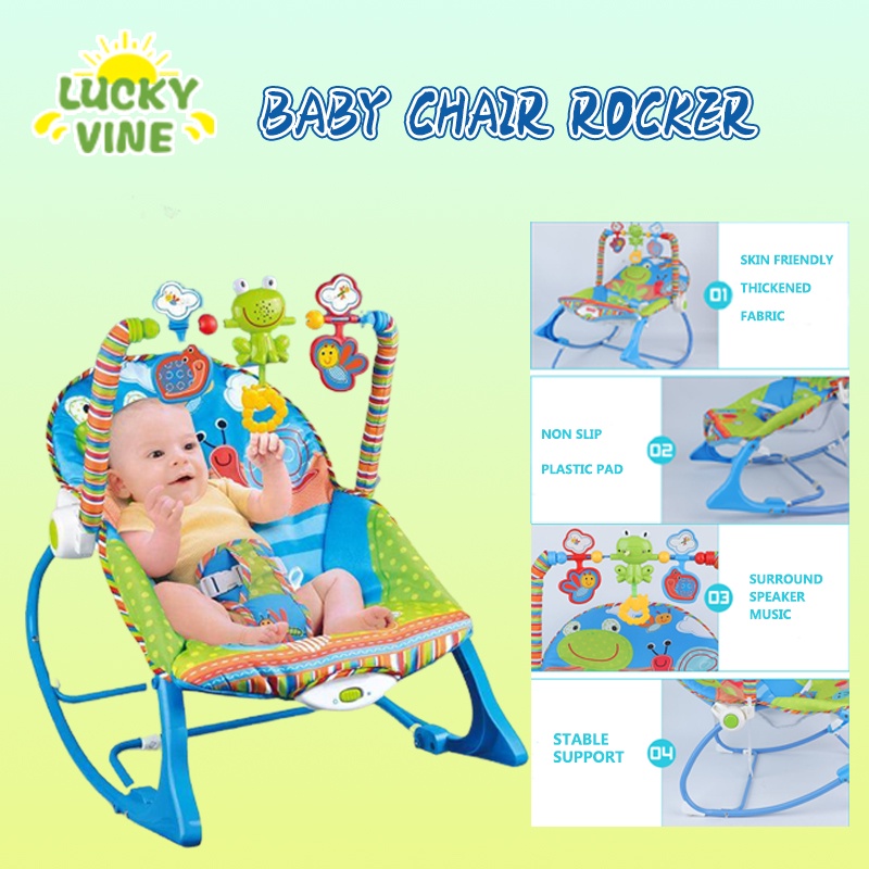 Lucky Vine Baby Rocker Infant to Toddler Baby Rocking Chair for Girls