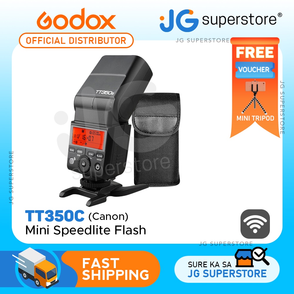 Godox Tt350c Mini Speedlite Flash Ttl For Canon Hss Gn36 18000s Shopee Philippines 