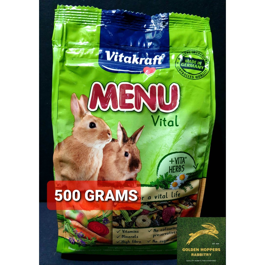 Vitakraft Menu Vital Rabbit Food 500g Shopee Philippines 7618