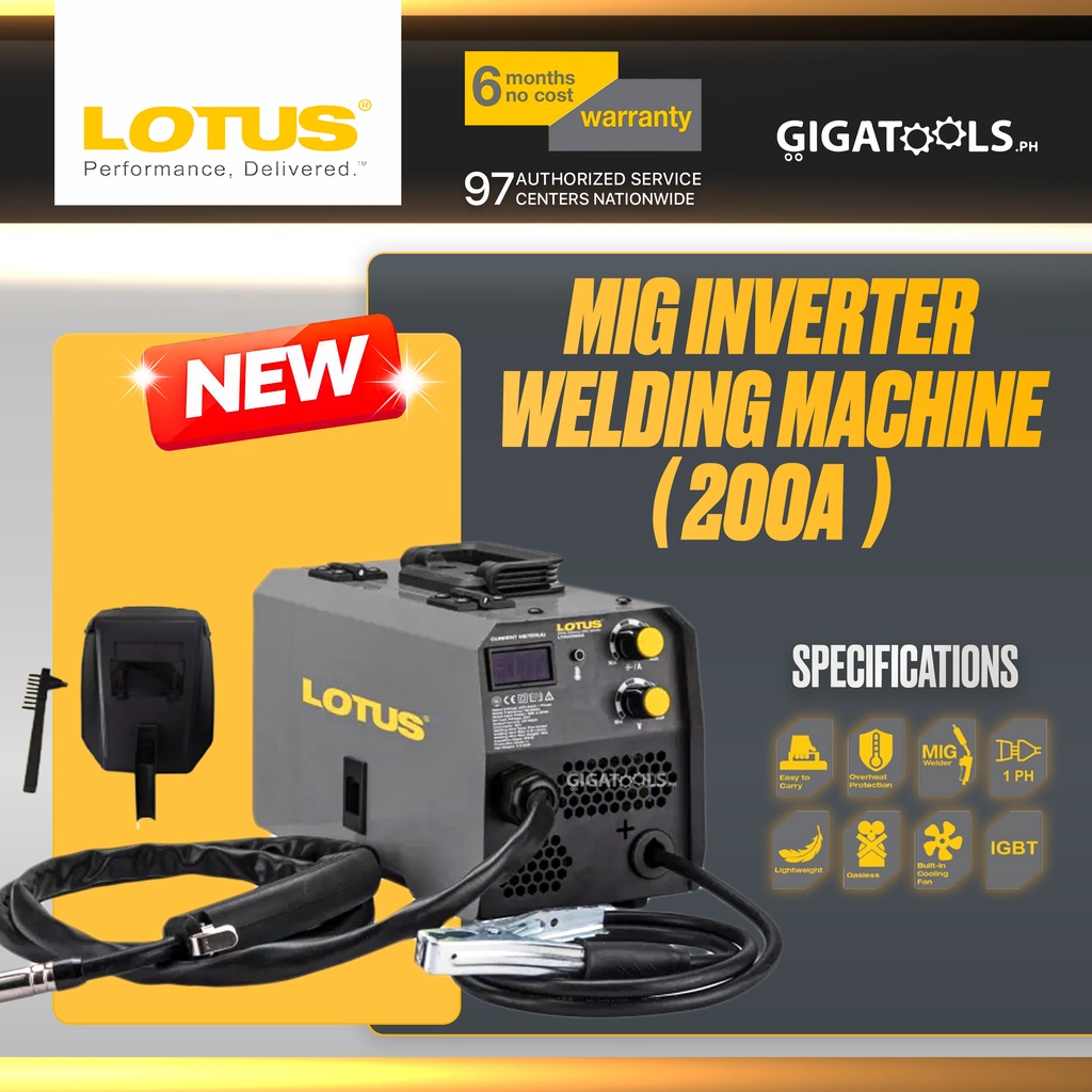 *NEW* Lotus LT200MGX MIGWELD Inverter Gasless MIG Welding Machine