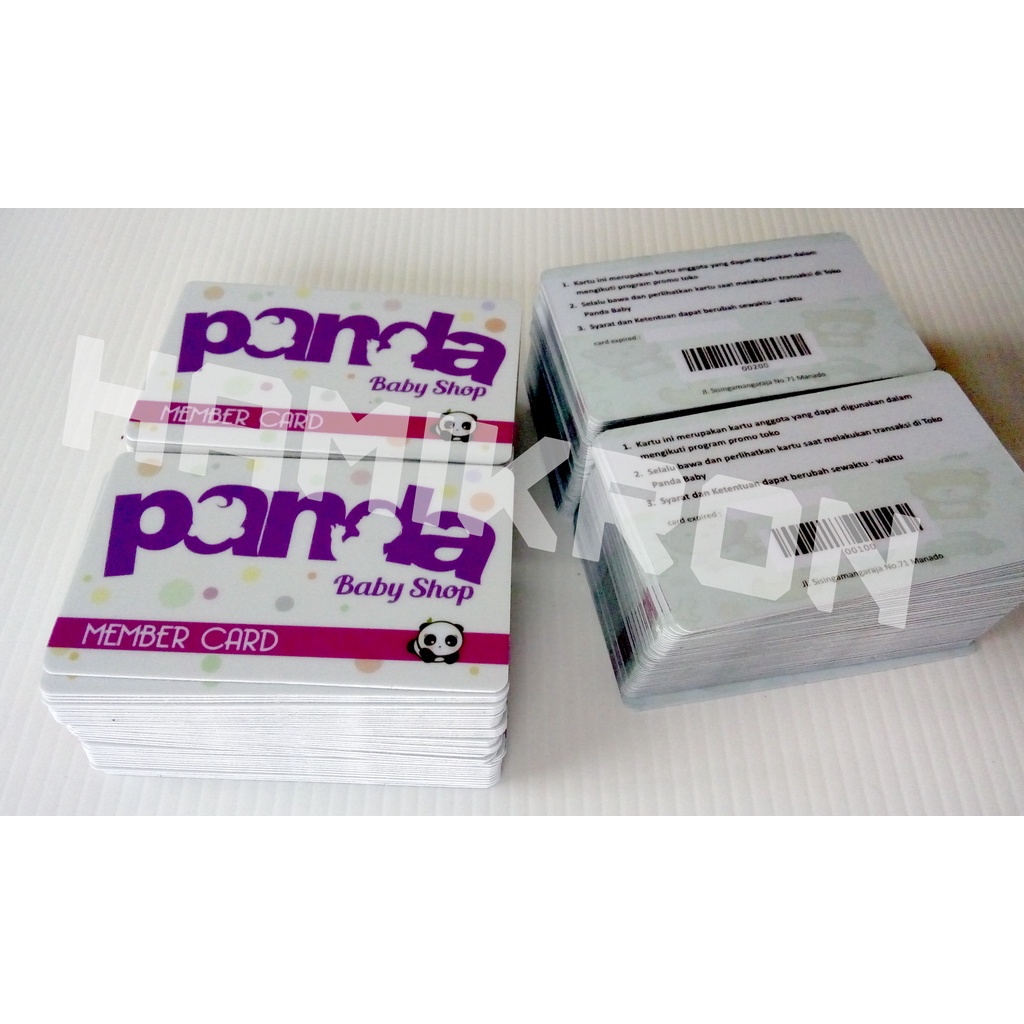 Print member Card PVC ID Card input Barcode / QR Code member number ...