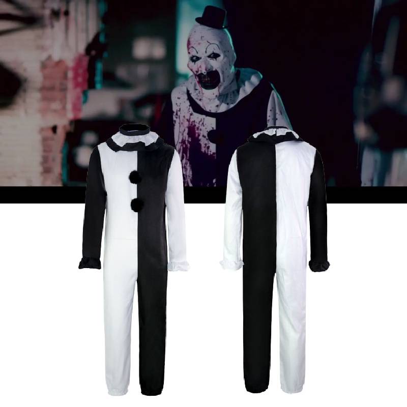 Adult Terrifier Cosplay Costume Clown Horror Role Play Bodysuit ...