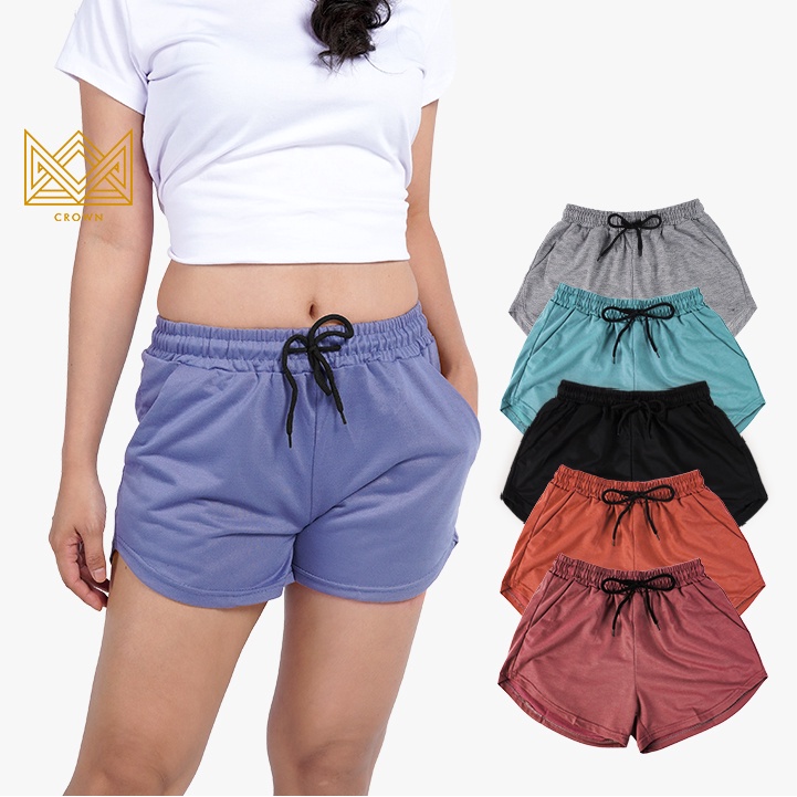 Crown Walking Shorts for Woman Summer Korean Cotton Short for Women ...