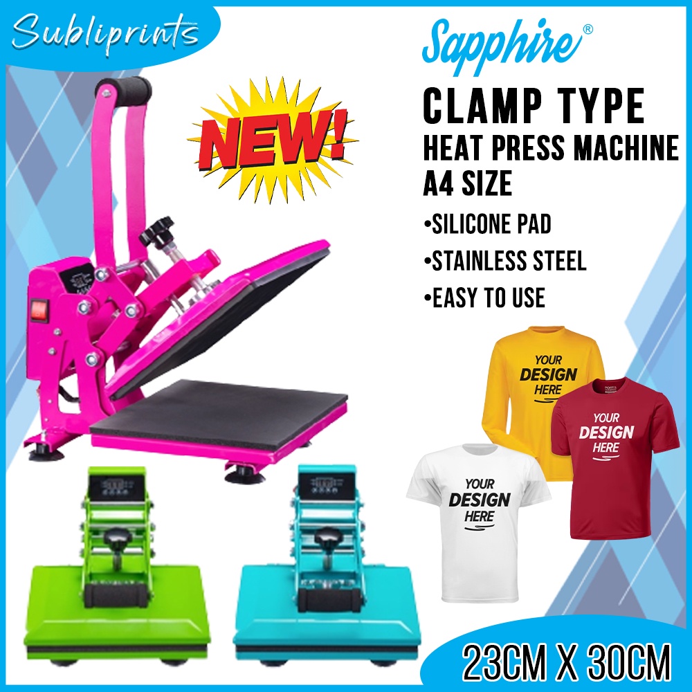 A4 Heavy Duty Clamp Type Heat Press Machine Shopee Philippines