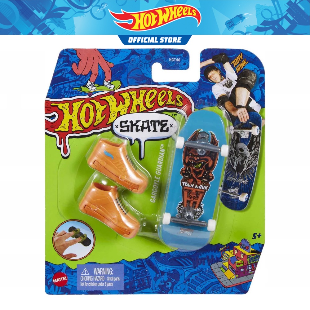 Hot Wheels Skate Tony Hawk Collector Set Fingerboard + Shoes Assortment 