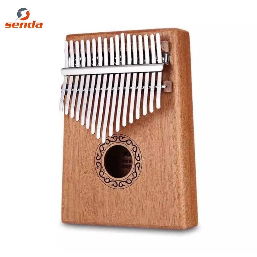 Senda Electroacoustic Kalimba 17 Keys Thumb Piano and Tune Hammer ...