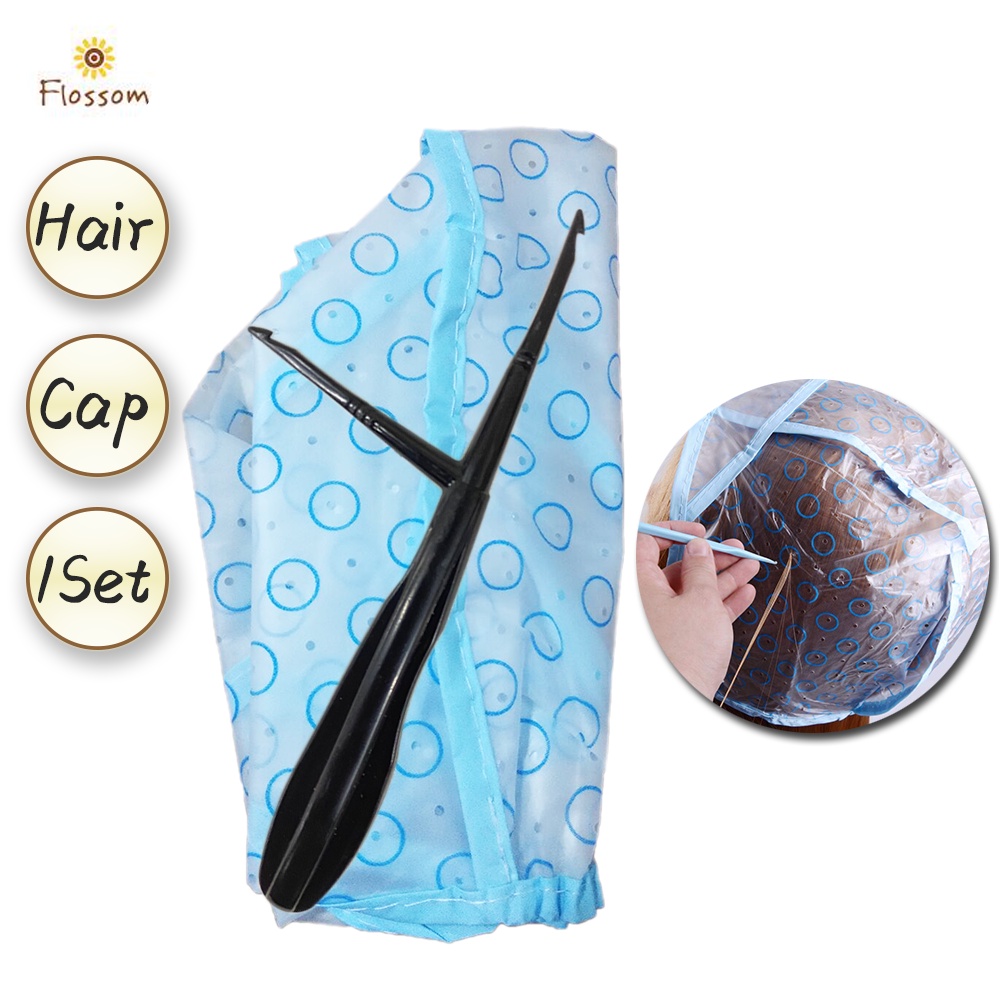 Disposable Highlighting Frosting Cap Plastic With Hook For Salon Use