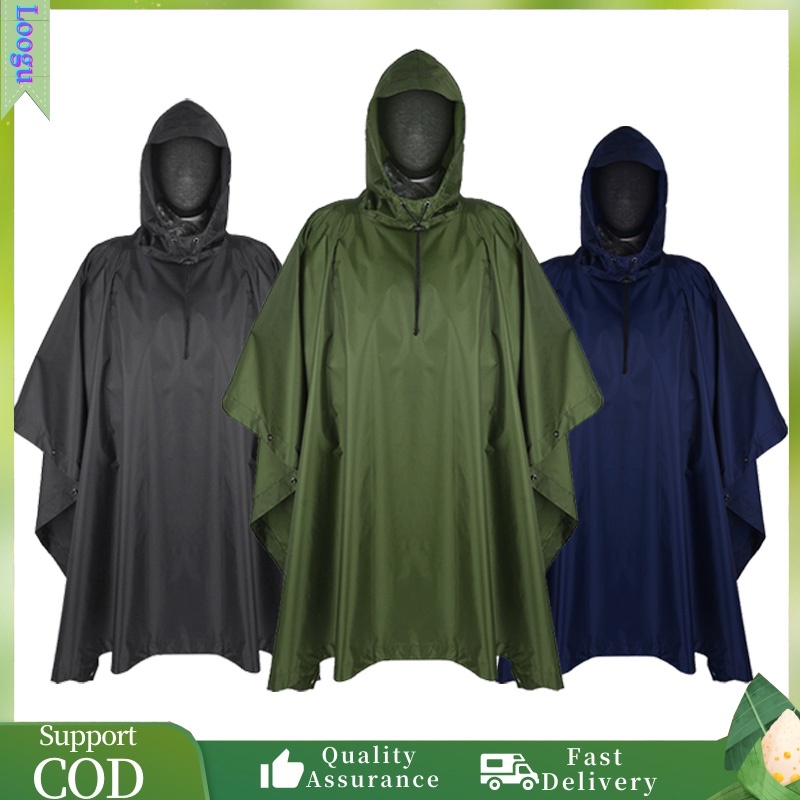 LOOGU Poncho Raincoat Motorcycle Bicycle Rain Coat Multifunction Rain