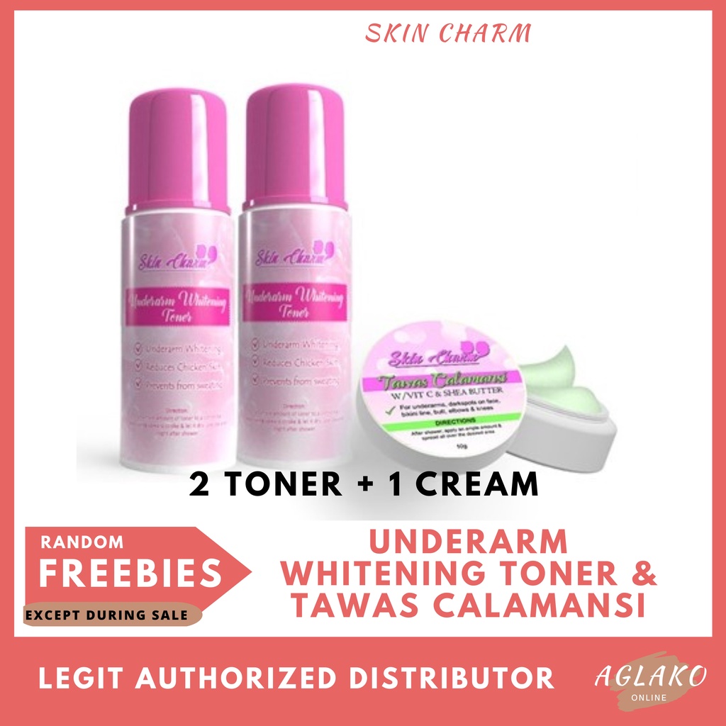 SKIN CHARM Underarm Whitening Toner and Tawas Calamansi | Shopee ...