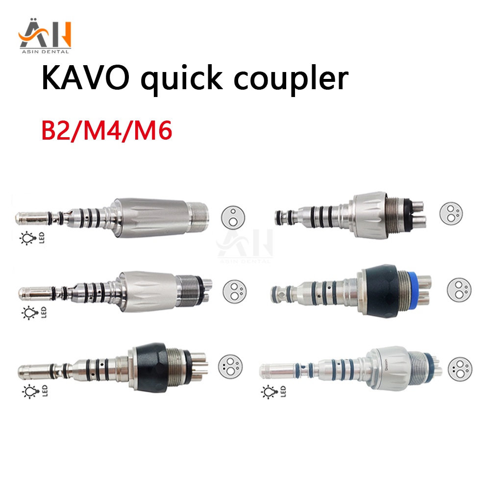 KAVO Multiflex Fiber Optic Handpiece 460 LED Coupler 2/4/6 Holes Quick