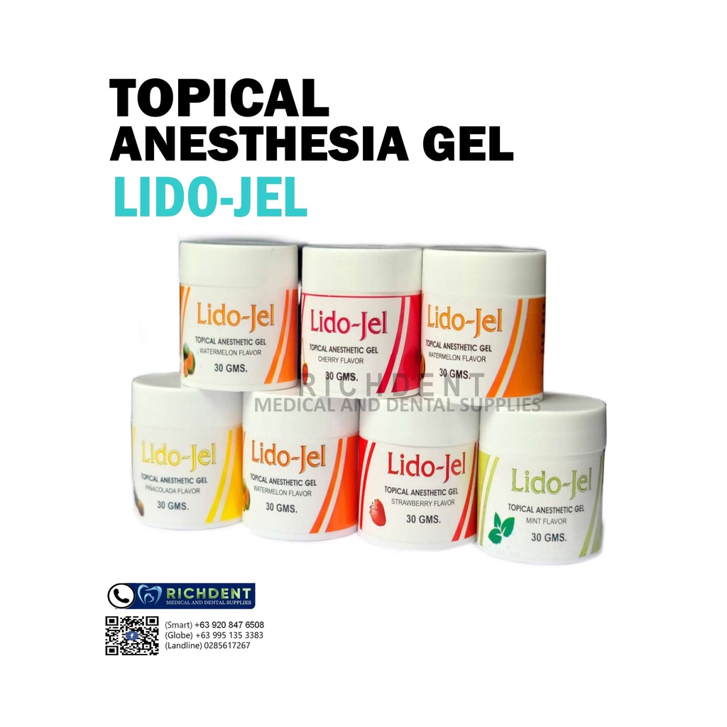 LIDOJEL TOPICAL ANESTHESIA GEL 30 GRAMS Shopee Philippines