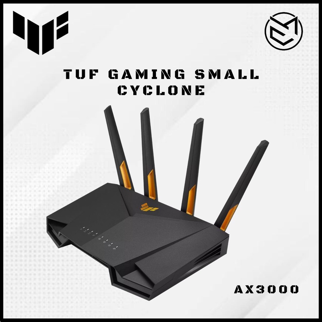 TUF Gaming Small Cyclone TUF AX3000 V2 Router Wi-Fi 6 External Antenna ...