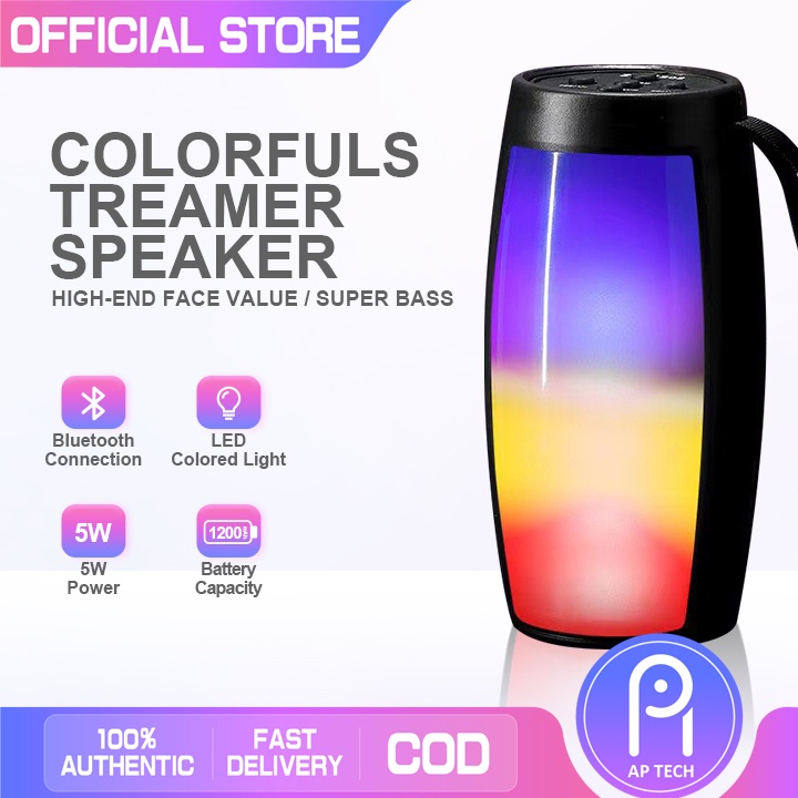 AP RGB Portable Mini LED Symphony Light Subwoofer Wireless Bluetooth ...