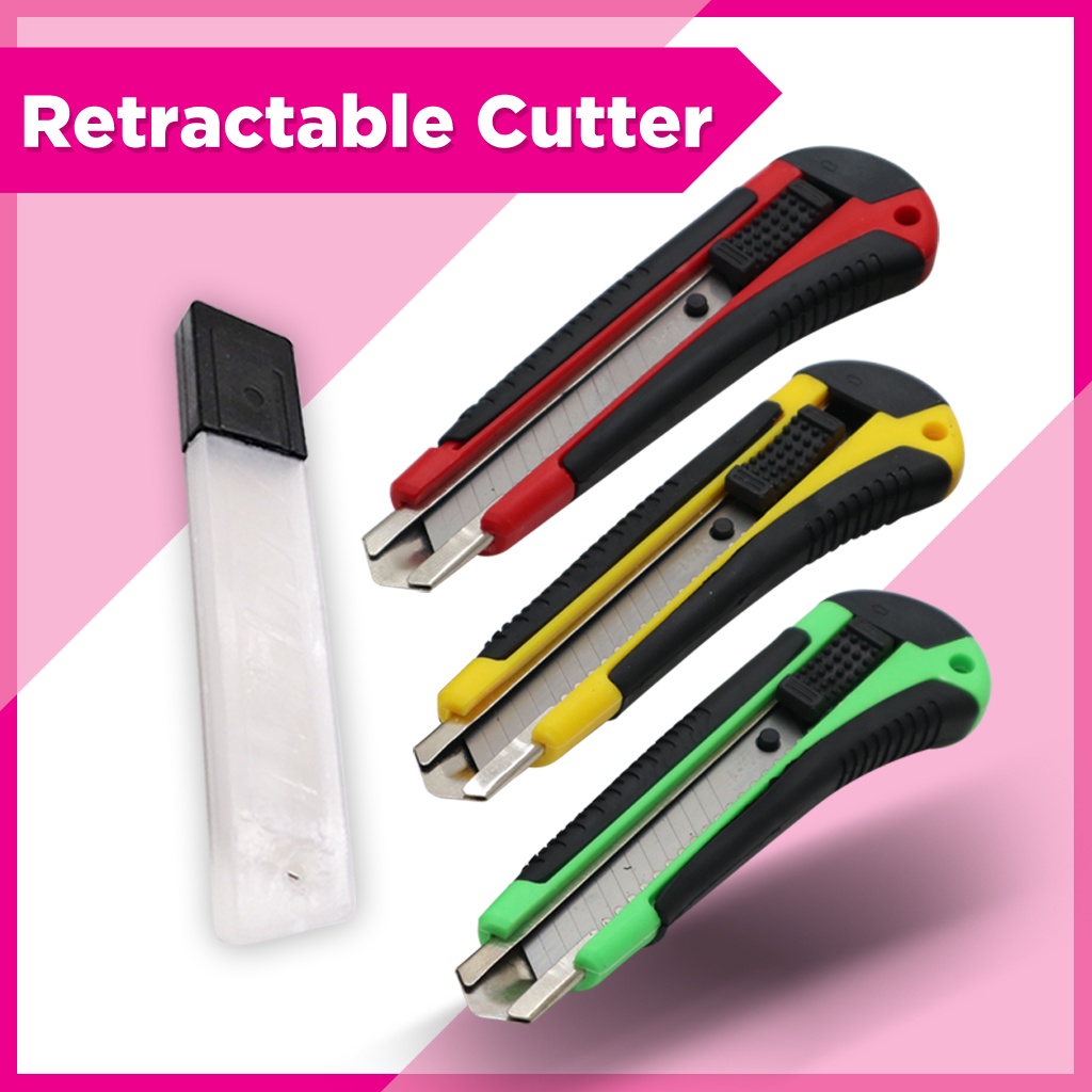 Retractable Cutter for Cutting Paper, Cardboard & Thin Sheets of ...