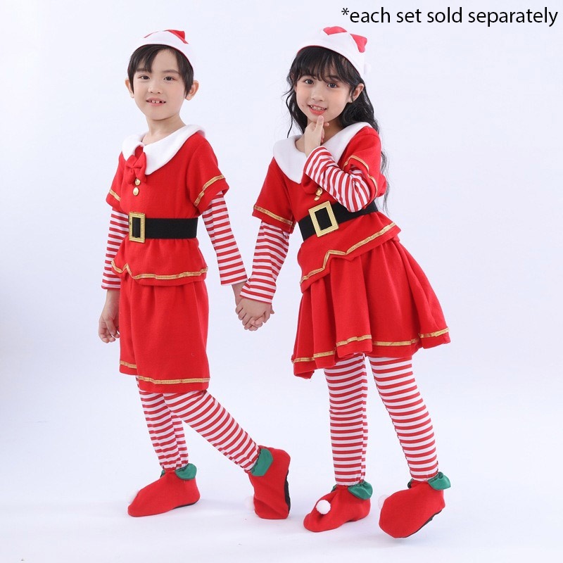 Santa Helper Boy Toddler Costume Christmas Elf main image 0