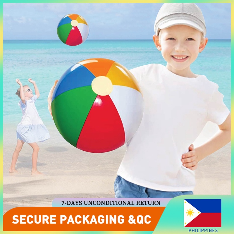 Colorful Inflatable Swimming Water Pool Beach Ball | Shopee Philippines