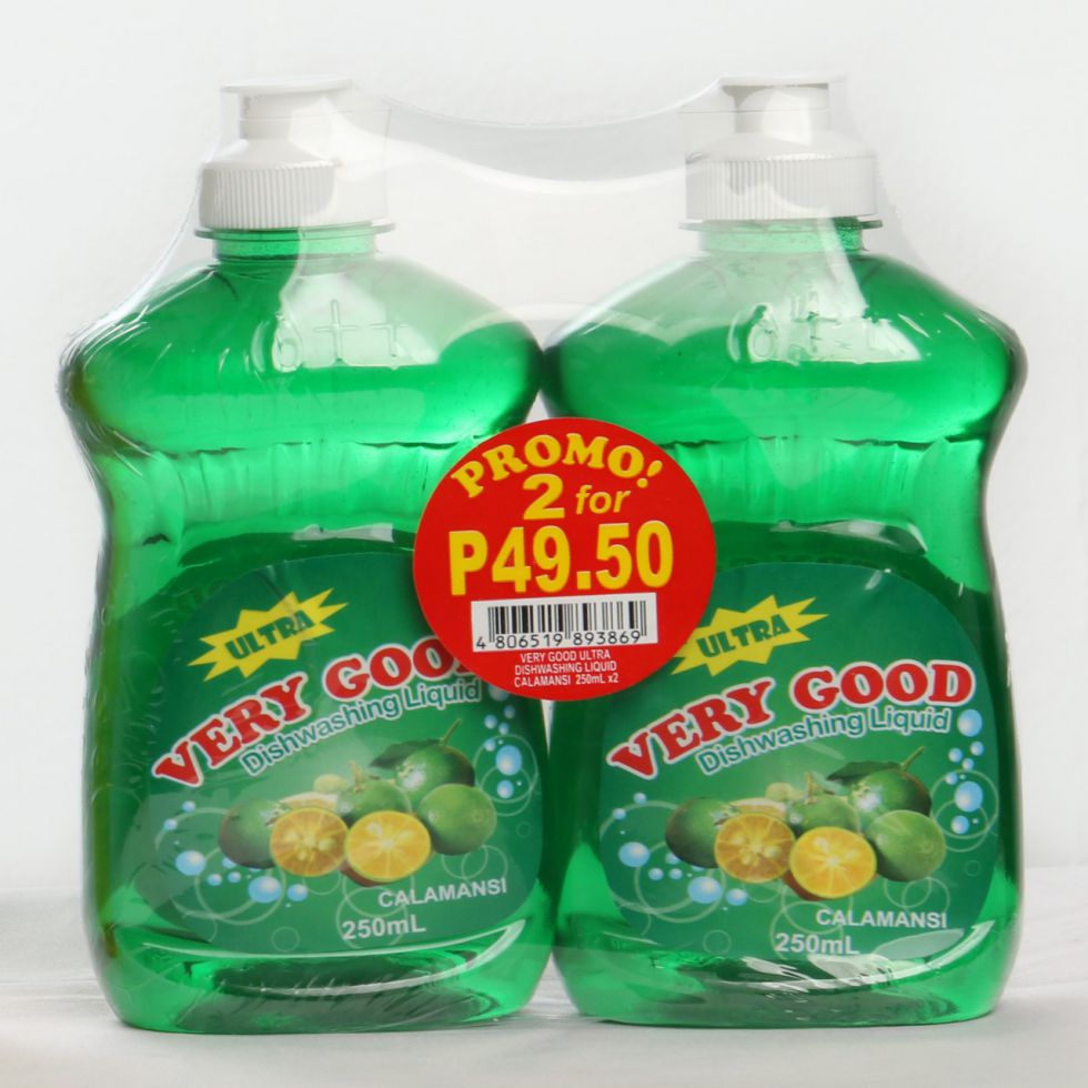 Very Good Liquid Dishwashing Promo Pack 2's Calamansi 250ml Shopee