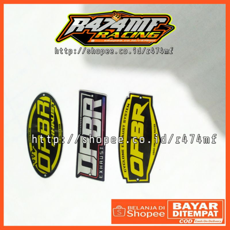 Universal OPBR Exhaust Emblem/Universal OPBR Exhaust Brand Logo ...