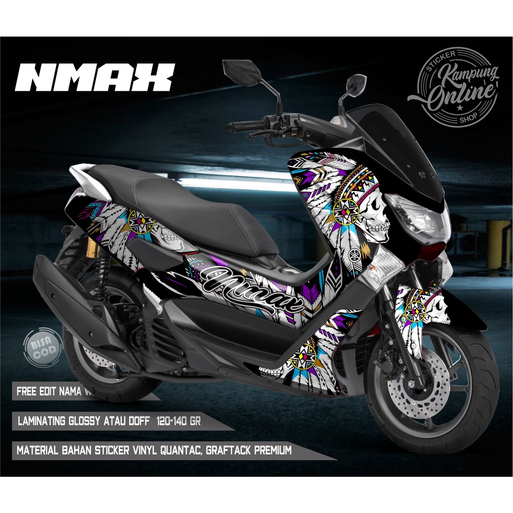 Nmax old decal sticker, motorbike accessories sticker, custom variation ...