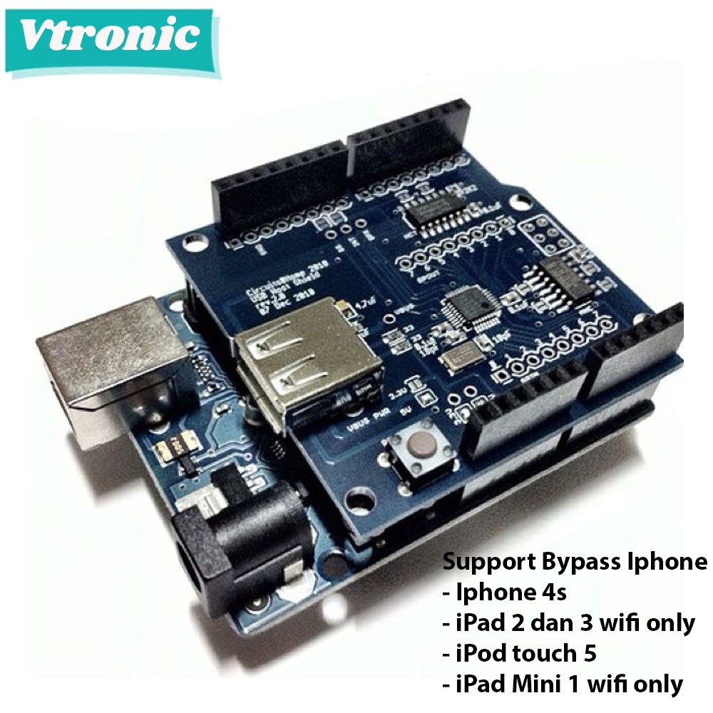 Arduino Uno+USB Shiled 2.0 For Bypass Apple Iphone Ipad Lock Icloud 4s ...