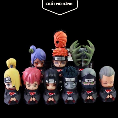 Naruto chibi Models akatsuki Characters 9cm High, Full Set Of 11 ...