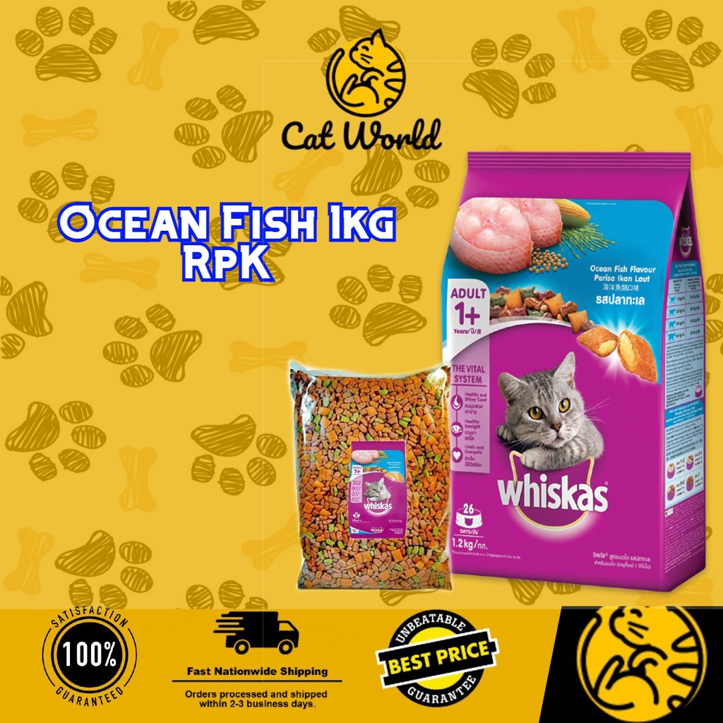 Whiskas Dry Cat Food 1kg ( RpK ) Shopee Philippines