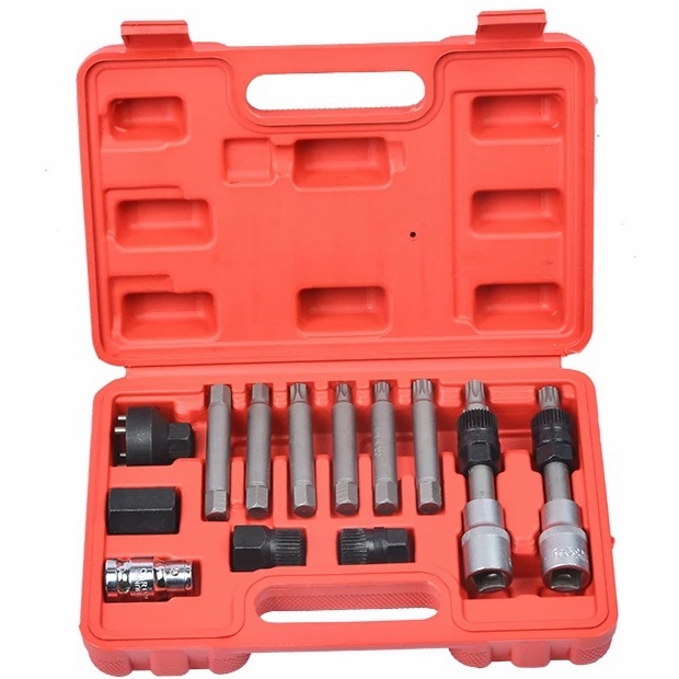 13 Pcs Alternator Pulley Tool Kit Alternator Tool Set Repair Removal 