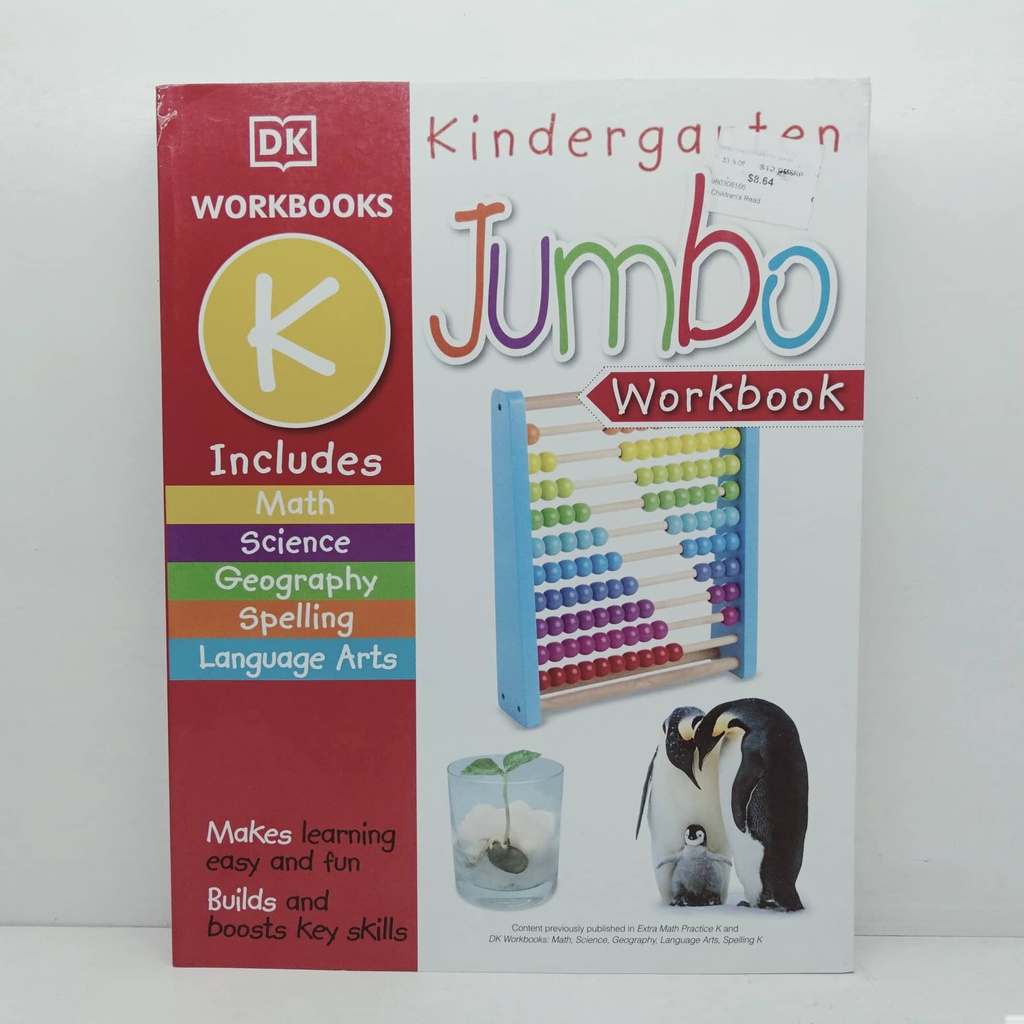 JUMBO KINDERGARTEN WORKBOOK (SOFTCOVER )BY DK | Shopee Philippines