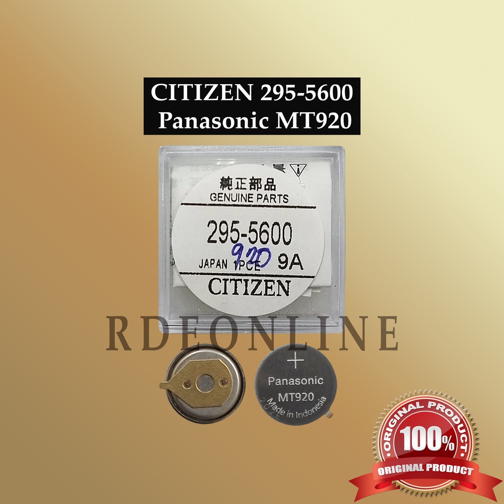 CITIZEN CAPACITOR BATTERY for Eco Drive 295 5100 MT621 295 51 and 295 5600 MT920 295 56 Shopee Philippines
