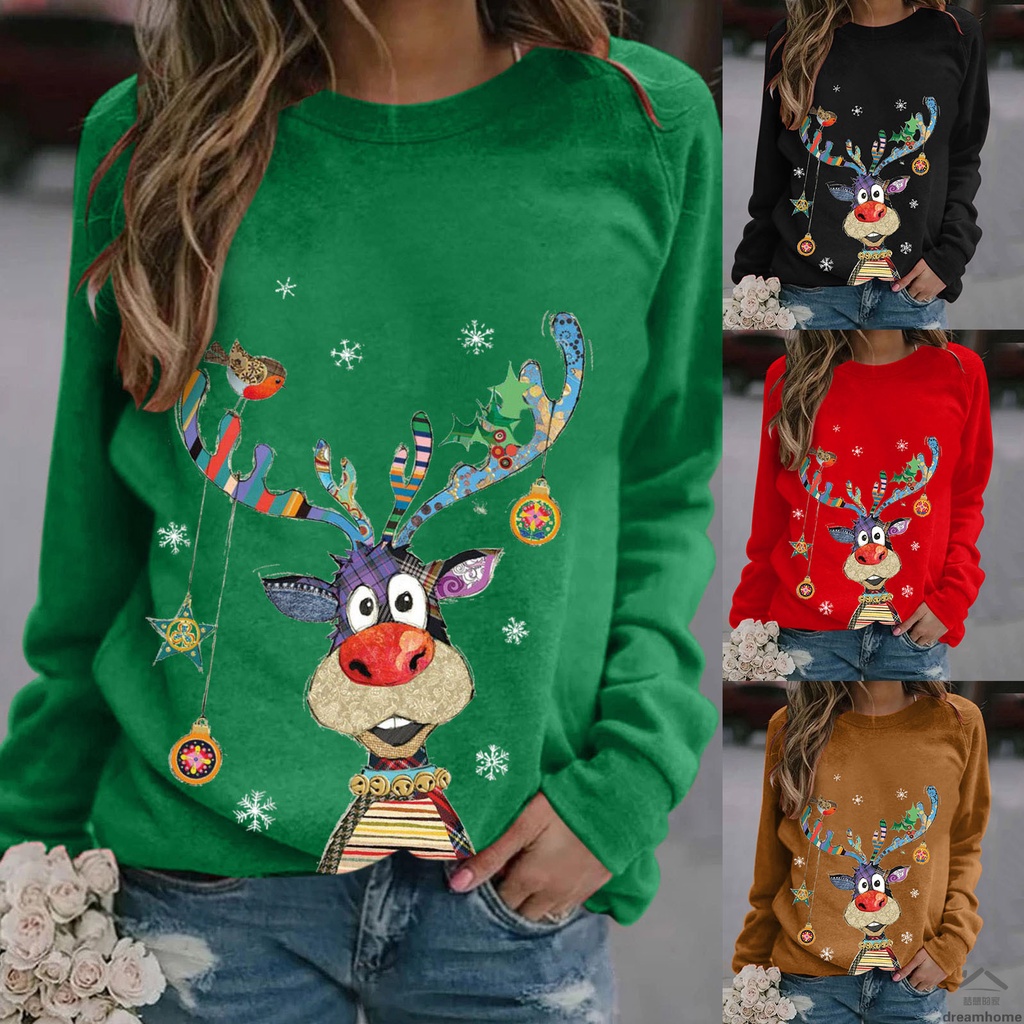 Women Christmas Sweatshirts Women Merry Christmas Shirt Novelty