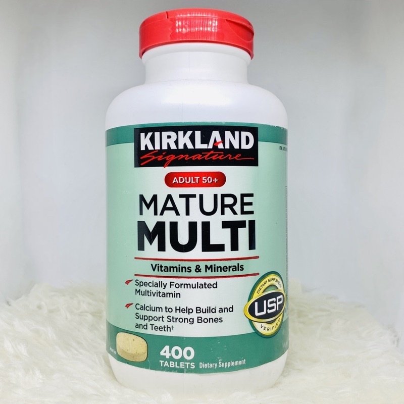 Kirkland Mature Multi (Vitamins & Minerals) 400 Tablets Shopee