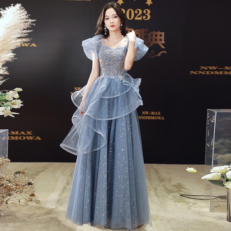 Plataz Evening Dress Women's 2025 New Banquet Temperament Famous Fairy Moderators Heavy Industry Annual Conference Dress main image 0