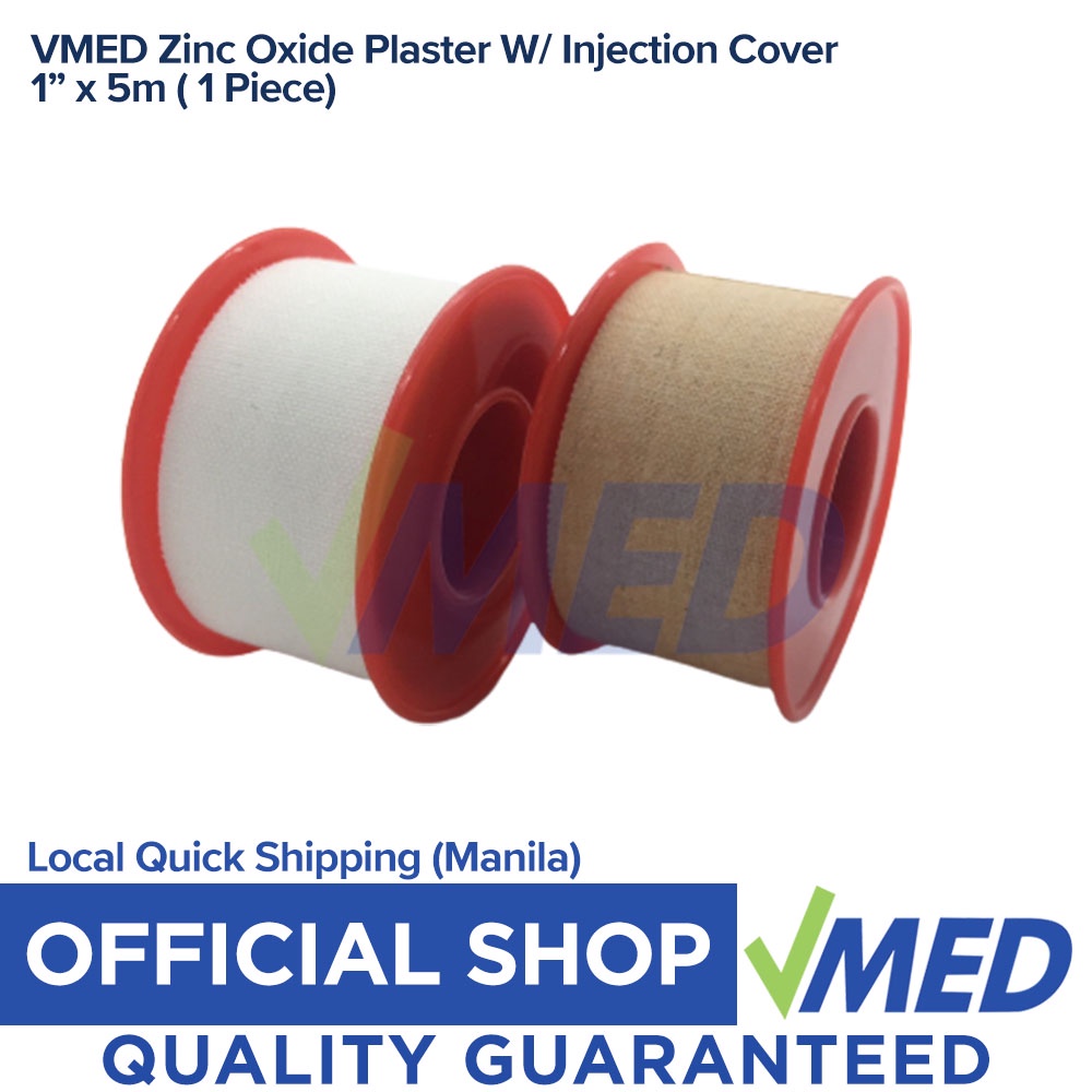 VMED Prohealthcare Leukoplast Zinc Oxide w/ Injection Cover 1"x5m (1