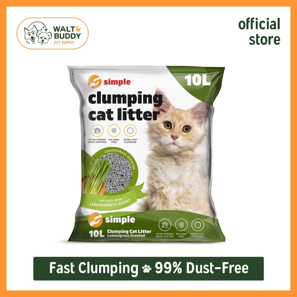 Simple Pets Clumping Cat Litter Lemongrass 10L (8kg) Shopee Philippines