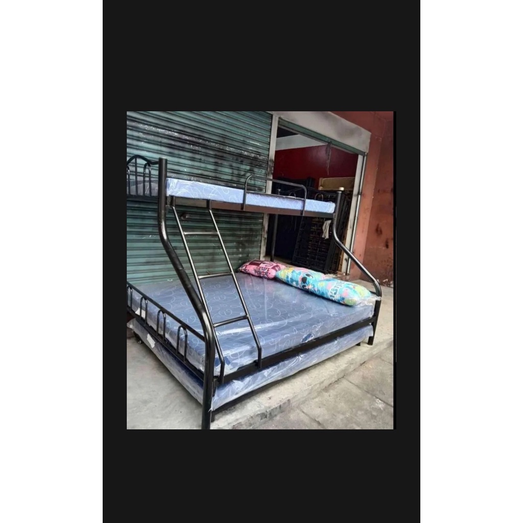 Rtype buno bed Queen size with single size pull out set with uratex