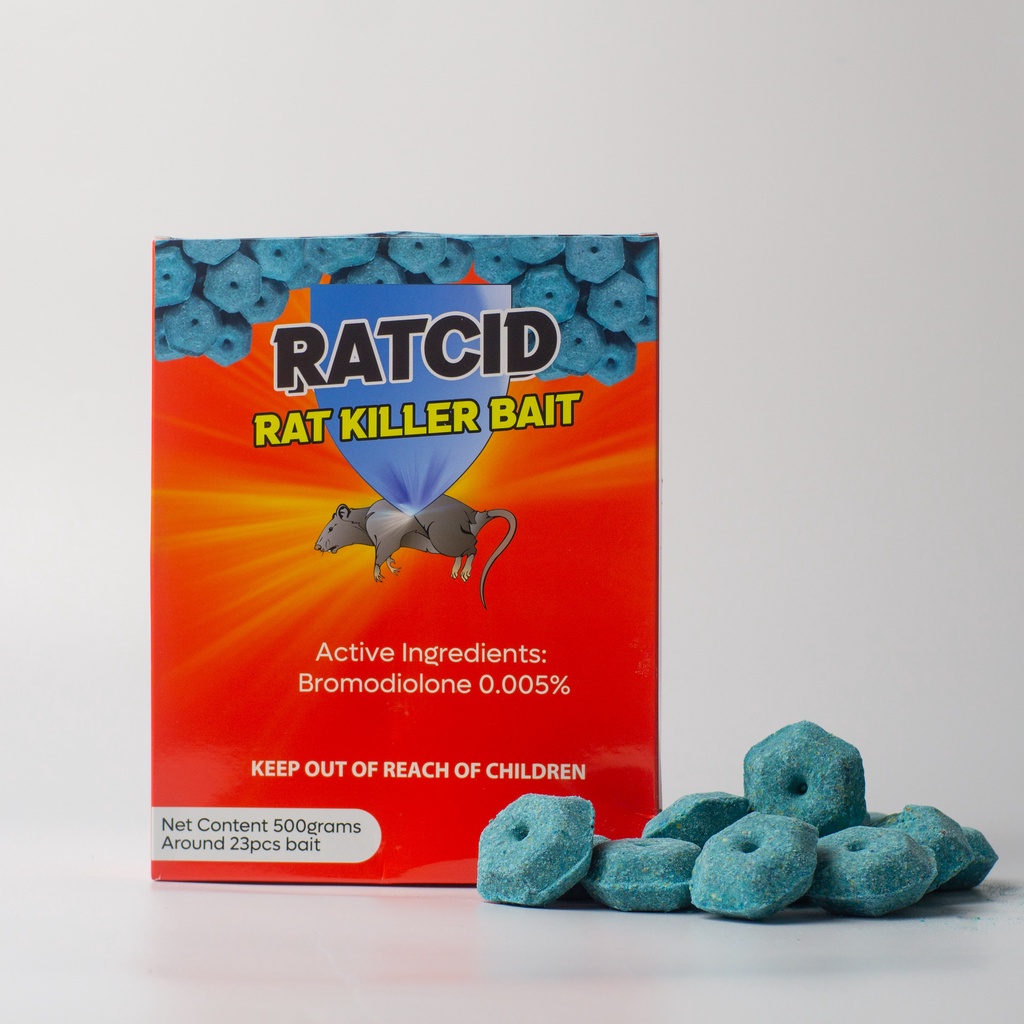 Ratcid- Rat Killer, Rat Poison, Rat Bait Block type 500grams | Shopee