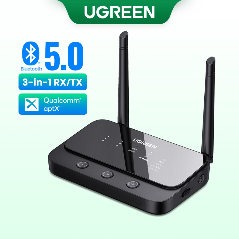 UGREEN 100m Long Range Bluetooth 5.0 Transmitter Receiver AptX LL