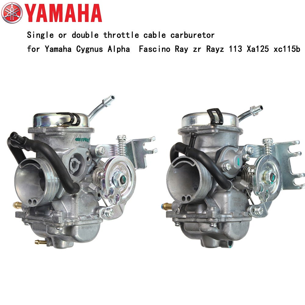 24mm Single or double throttle cable carburetor for Yamaha Cygnus Alpha Fascino Ray zr Rayz 113