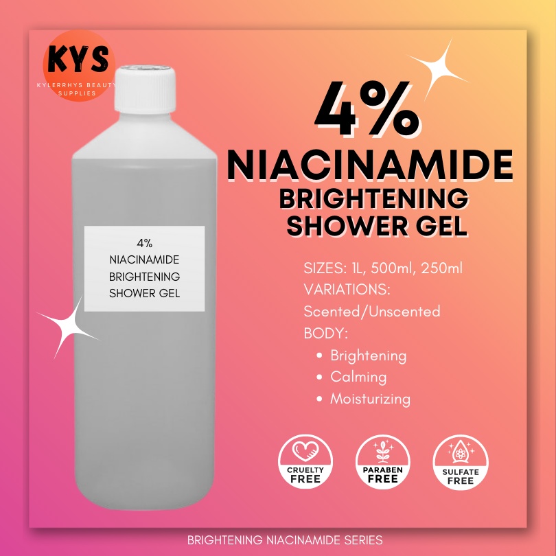 Niacinamide Mild Shower Gel (1Liter/500ml/250ml) Shopee Philippines