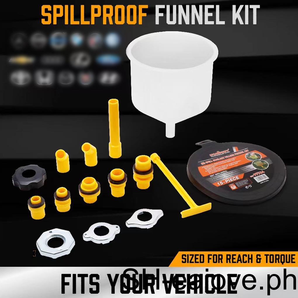 Universal Car Coolant Funnel Kit Motorcycle Antifreeze Bleeder Set