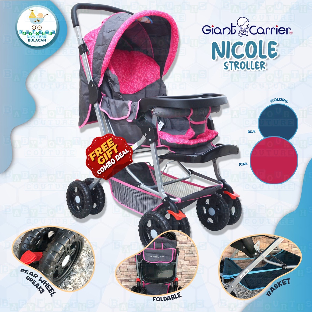 Giant carrier hotsell stroller pink