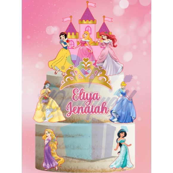 Princess with Castle and Crown Cake Topper | Shopee Philippines