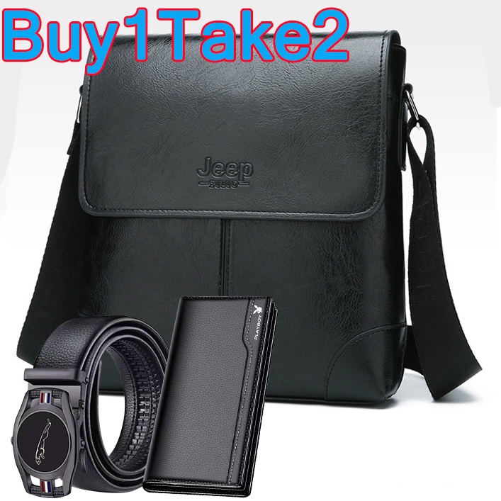 jeep Men's Briefcase Large Capacity Messenger Bag Casual Tote Bag