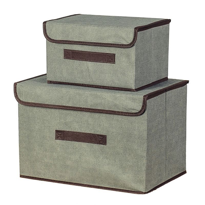 Foldable Storage Box Organizer With Cover set | Shopee Philippines