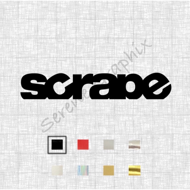 Scrape Sticker - Waterproof Cut Out Sticker | Shopee Philippines