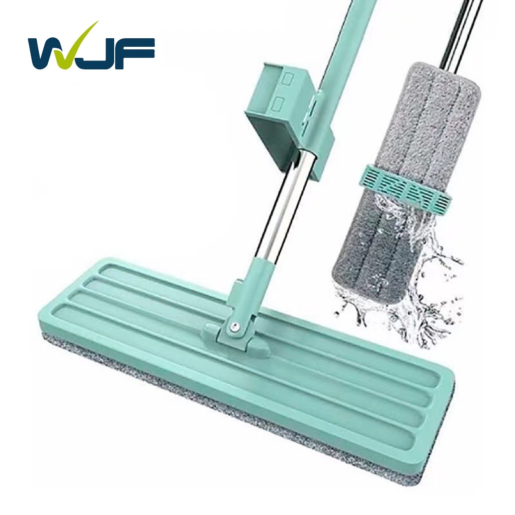 Smart Mop 360 Rotating Lengthen Flat Mop Free Hand Washing Flat Mop