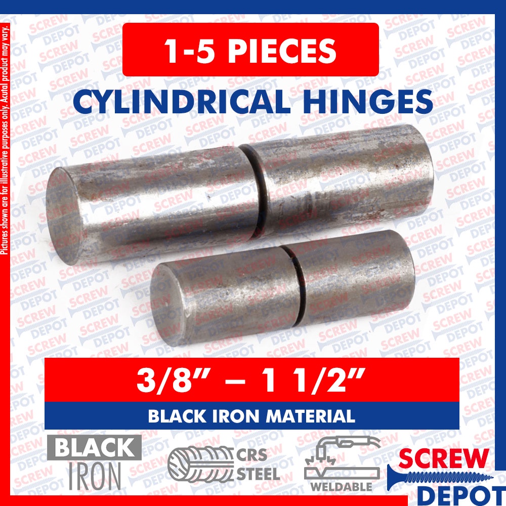 15PCS BI Cylindrical Hinges for Gate Door / Round Cylindrical Hinge