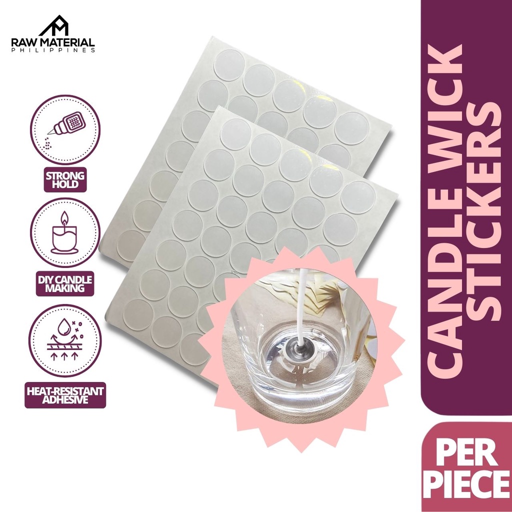RMPH Candle Wick Stickers Heat Resistant Candle Making DoubleSided
