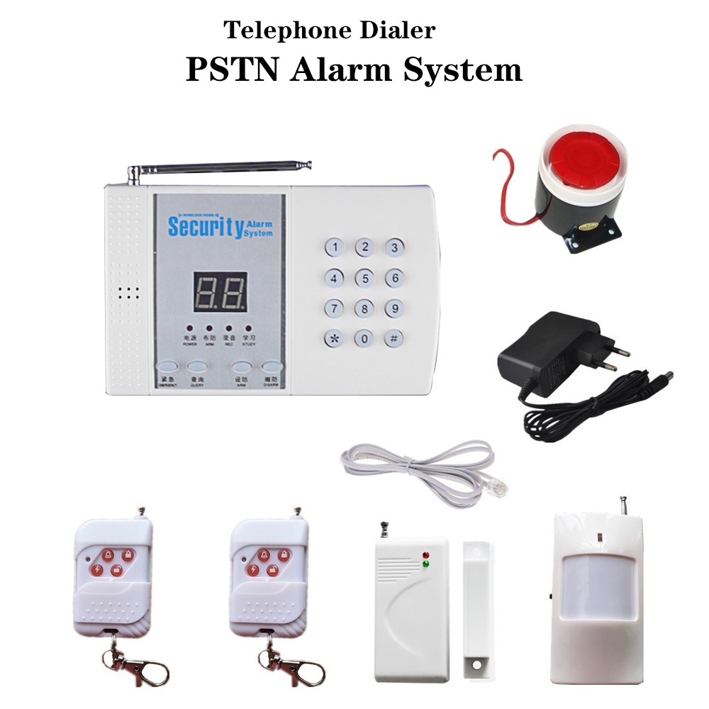 Home security PSTN Alarm System Telephone Dialer 99 wireless zones